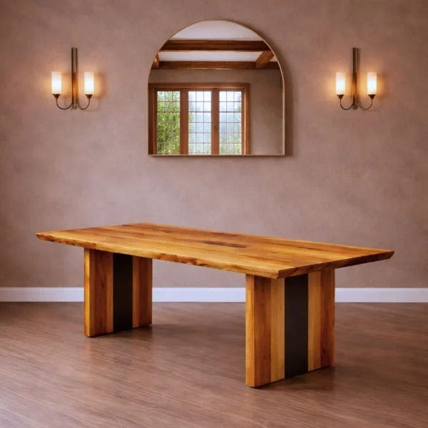 Anasayfa 101 Yemek odalarında ve farklı kullanım alanlarında rahatlıkla tercih edilebilecek bu özel masa, modern ve sıcak dekorasyon anlayışını tamamlayan dikkat çekici bir masa